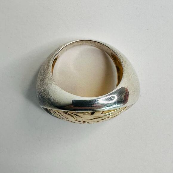 Silpada Sterling Silver Timber Bronze Dome Ring - Picture 4 of 9